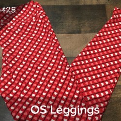 Lularoe Pants & Jumpsuits | Leggings | Color: Red | Size: One Size found on Bargain Bro from poshmark, inc. for USD $7.60