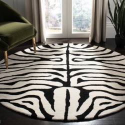SAFAVIEH Handmade Soho Melie Zebra Pattern New Zealand Wool Area Rug found on Bargain Bro from Overstock for USD $250.79
