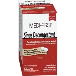 MEDI-FIRST 80948 Sinus Decongestant,Tablet,PK250