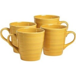 Winston Porter Weyand 4 Piece Coffee Mug Set Ceramic/Earthenware & Stoneware in Yellow, Size 4.38 H in | Wayfair 891EE8D4103948139B0A6DD61602CFA4 found on Bargain Bro Philippines from Wayfair for $26.99