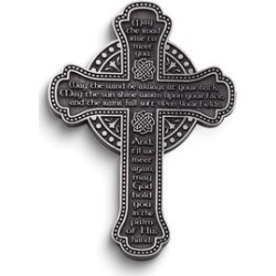 Curata Irish Blessing Pewter Finish Wall Cross