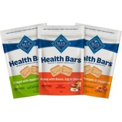 Blue Buffalo Health Bars Natural Crunchy Dog Treats Variety Pack, 16 oz., Count of 3