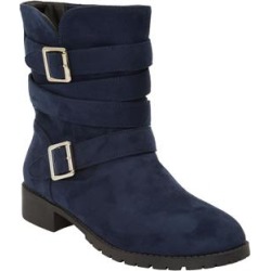 Women's The Madi Boot by Comfortview in Navy (Size 10 M) found on Bargain Bro from Ellos for USD $91.19
