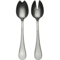 Stainless Steel Vintage Salad Servers (Fork and Spoon)