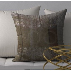 Orren Ellis Quick Courteous Decorative Square Pillow Cover & Insert Polyester in Brown/Gray, Size 18.0 H x 18.0 W x 6.0 D in Wayfair found on Bargain Bro Philippines from Wayfair for $74.99