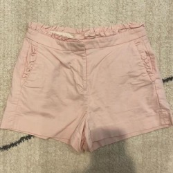 J. Crew Shorts | Jcrew Ruffled Short | Color: Pink | Size: 2 found on Bargain Bro Philippines from poshmark, inc. for $18.00