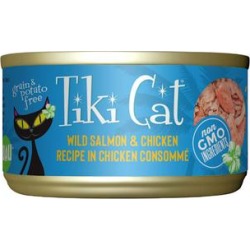 Tiki Cat Napili Luau Salmon Chicken Wet Cat Food, 2.8 oz. found on Bargain Bro from petco.com for USD $1.51