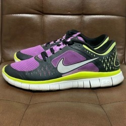 Nike Shoes | Nike Free Run 3 Womens Running Shoes | Color: Black/Purple | Size: 10