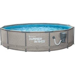 Summer Waves 2.75' x 12' Frame Set Pool Plastic in Yellow, Size 33.0 H x 144.0 W x 144.0 D in | Wayfair P2D01233A found on Bargain Bro from Wayfair for USD $262.95