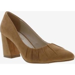Wide Width Women's Vinny Pump by Bellini in Tan Microsuede (Size 9 1/2 W) found on Bargain Bro from SwimsuitsForAll.com for USD $66.11