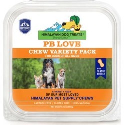Himalayan Dog Chew Peanut Butter Love Dog Treats Variety Pack, 30 oz.
