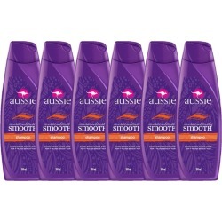 Kit com 6 Shampoos Aussie Miraculously Smooth 180ml