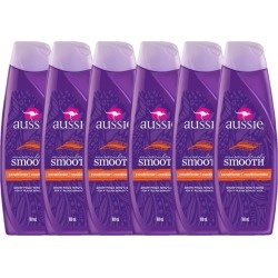 Kit com 6 Condicionadores Aussie Miraculously Smooth 180ml