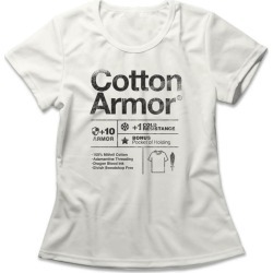 Camiseta Feminina Cotton Armor Off-white
