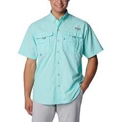 Columbia PFG Bahama II Solid Short-Sleeve Woven Shirt -  S found on Bargain Bro Philippines from Dillard's for $45.00