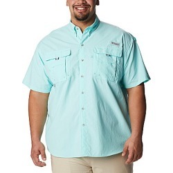 Columbia PFG Big  Tall Bahama II Solid Short-Sleeve Woven Shirt -  XLT found on Bargain Bro Philippines from Dillard's for $45.00