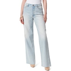 Jessica Simpson High Rise Destructed Relaxed Wide Straight Leg Jeans -  26 found on Bargain Bro from Dillard's for USD $75.62
