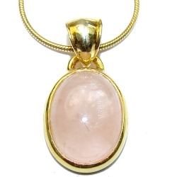 Rose Quartz .925 Sterling Silver handmade Necklace