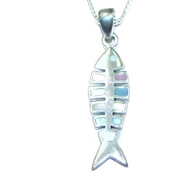 Fish Blister Pearl .925 Sterling Silver necklace