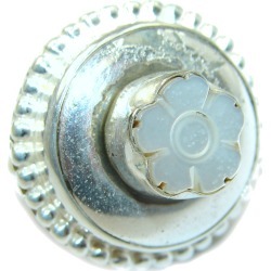 Blister Pearl .925 Sterling Silver handmade ring size 8