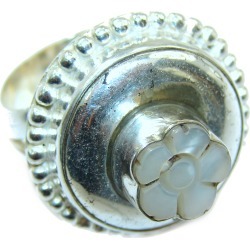 Blister Pearl .925 Sterling Silver handmade ring size 10