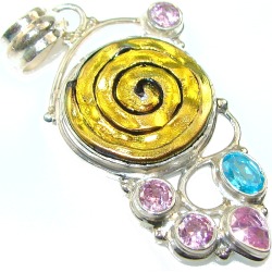Classy Mother Of Pearl Sterling Silver Pendant