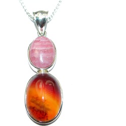 Carnelian .925 Sterling Silver handcrafted Necklace