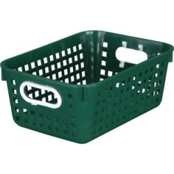 Medium Rectangle Book Basket Single Basket Royal Green by Really Good Stuff Inc