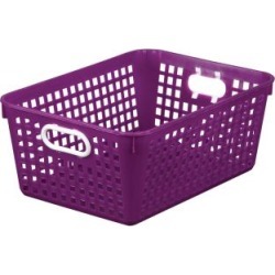 Large Rectangle Book Basket Single Basket Royal Purple by Really Good Stuff Inc