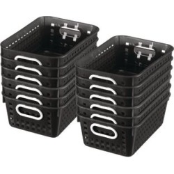 Book Baskets Medium Rectangle Black by Really Good Stuff Inc