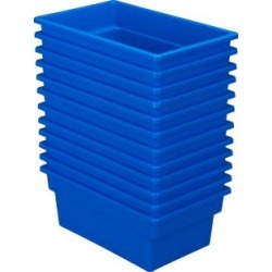 All Purpose Bins  Set Of 12  Single Color Color Blue by Really Good Stuff LLC