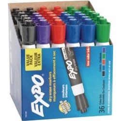 Expo Low Odor Chisel Markers 36 ct Assorted by NEWELL BRANDS