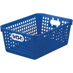 Large Rectangle Book Basket Single Basket Royal Blue by Really Good Stuff Inc