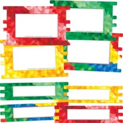Decorative Pop In Panels 4 Colors by Really Good Stuff Inc