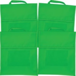 Solid Color Book Pouches Set Of 4 Green by Really Good Stuff Inc