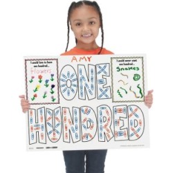 Ready To Decorate Ten Groups Of Ten Is One Hundred Posters by Really Good Stuff Inc