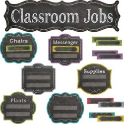 Chalk It Up Classroom Jobs Mini Bulletin Board Set by Creative Teaching Press