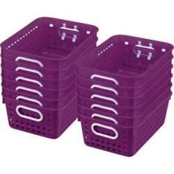 Book Baskets Medium Rectangle Royal Purple by Really Good Stuff Inc