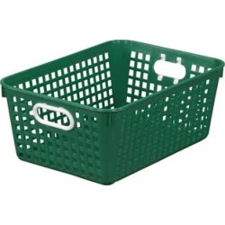 Large Rectangle Book Basket Single Basket Royal Green by Really Good Stuff Inc