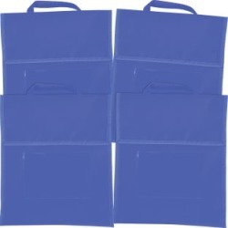 Solid Color Book Pouches Set Of 4 Blue by Really Good Stuff Inc
