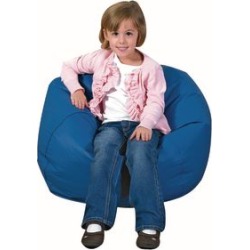 26 Round Bean Bag Dark Blue by The Children's Factory