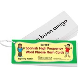 EZread Spanish High Frequency Word Phrase Flash Cards Beginning Reader by Really Good Stuff Inc