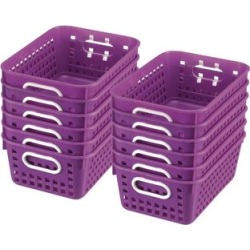 Book Baskets Medium Rectangle Purple by Really Good Stuff Inc