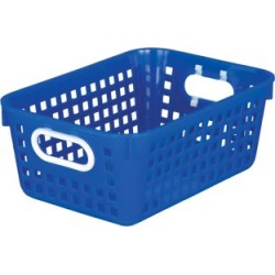 Medium Rectangle Book Basket Single Basket Blue by Really Good Stuff Inc