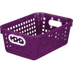 Medium Rectangle Book Basket Single Basket Royal Purple by Really Good Stuff Inc
