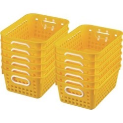 Book Baskets Medium Rectangle Yellow by Really Good Stuff Inc
