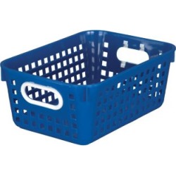 Medium Rectangle Book Basket Single Basket Royal Blue by Really Good Stuff Inc