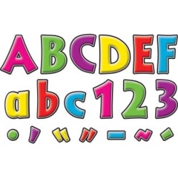 Letter Pop Out Set 2 And 4 Neon by Barker Creek