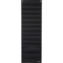 Long Rectangle Pocket Chart Black 1 pocket chart Black by Really Good Stuff Inc
