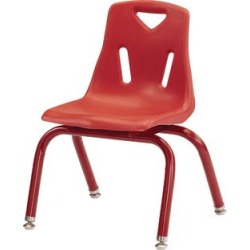 Jonti Craft Berries Stacking Chairs Powder Coated 12 Seat Height Set Of 6 Red by Jonti-Craft Inc